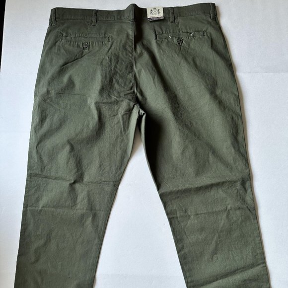 English Laundry Chino Men's Slimmer Straight Leg Pants 40 x 32 Olive Green - Picture 12 of 15